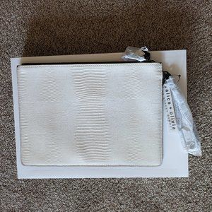 Alice + Olivia Large Two-tone Clutch NWT